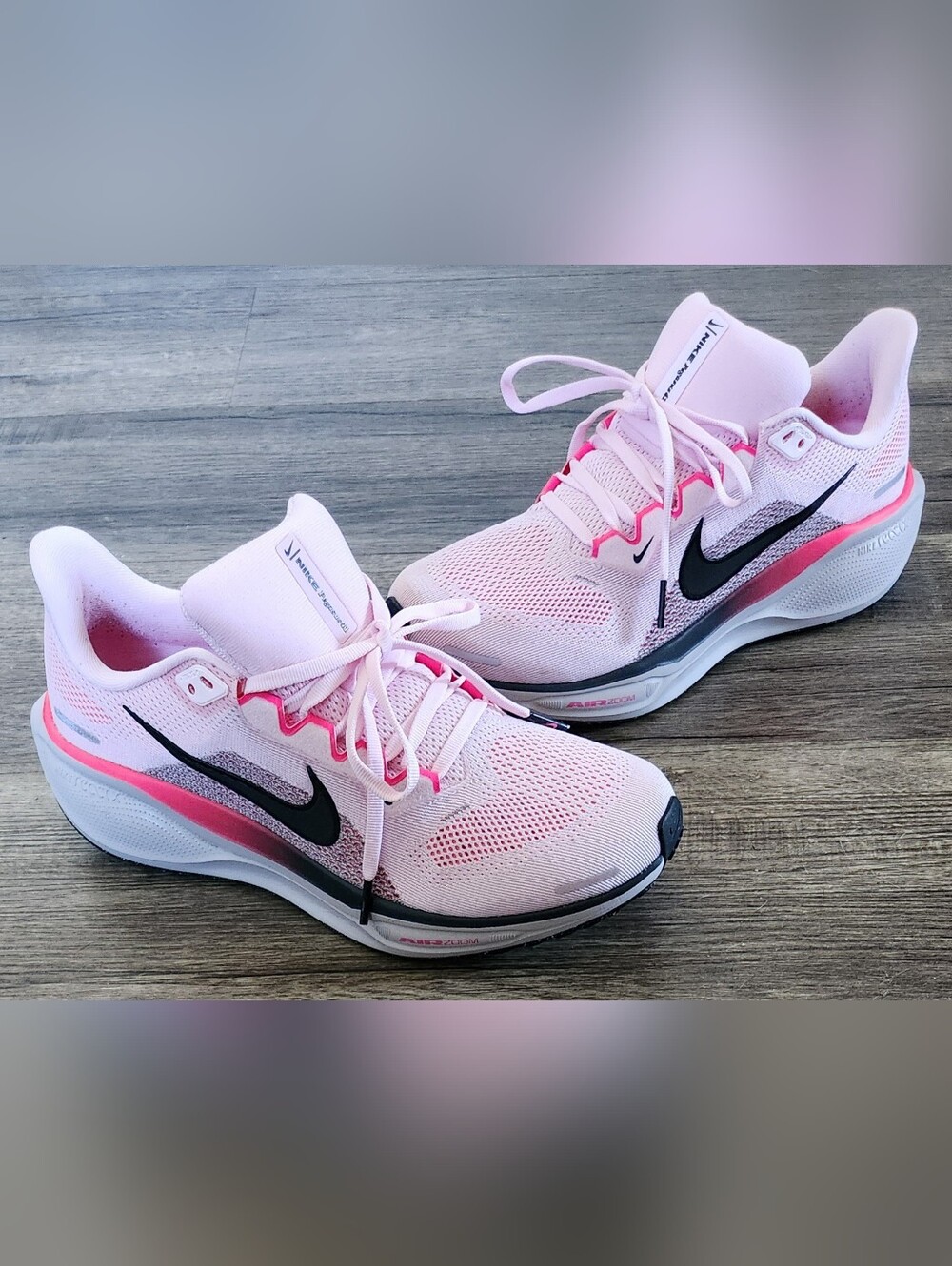 **LIKE NEW SOLD OUT** Nike Air Zoom Pegasus 41 Sz 8.5 Pink Foam Hyper Grey Black